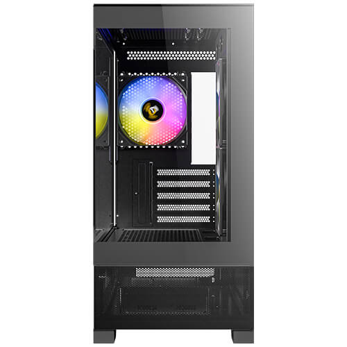 Antec CX500M ARGB - Black, Mini Tower, Micro-ATX/ITX, 270° Tempered Glass, USB-C, 3× ARGB Fans, 360mm Radiator, 1Yr Wty - Image 2