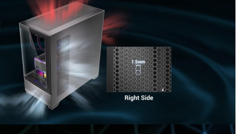 ANTEC CX500M ARGB Right side Metal panel - Image 1