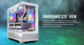 Antec CX500M ARGB White Seamless  mATX, ITX, USB-C, Up to 6 Fans. 3 x RGB included (2x Front Right, 1 x Rear). Gaming Case - Image 1