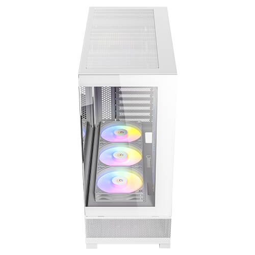 Antec CX700 ARGB - White, Mid Tower, ATX/Micro-ATX/ITX, 270° Tempered Glass, USB-C, 3× ARGB PWM Fans, 360mm Radiator, 1Yr Wty - Image 2
