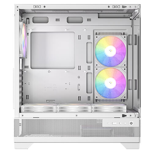 Antec CX700 ARGB - White, Mid Tower, ATX/Micro-ATX/ITX, 270° Tempered Glass, USB-C, 3× ARGB PWM Fans, 360mm Radiator, 1Yr Wty - Image 3