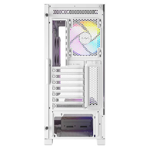 Antec CX700 ARGB - White, Mid Tower, ATX/Micro-ATX/ITX, 270° Tempered Glass, USB-C, 3× ARGB PWM Fans, 360mm Radiator, 1Yr Wty - Image 4