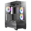 Antec CX700 ARGB - Black, Mid Tower, ATX/Micro-ATX/ITX, 270° Tempered Glass, USB-C, 3× ARGB PWM Fans, 360mm Radiator, 1Yr Wty - Image 1
