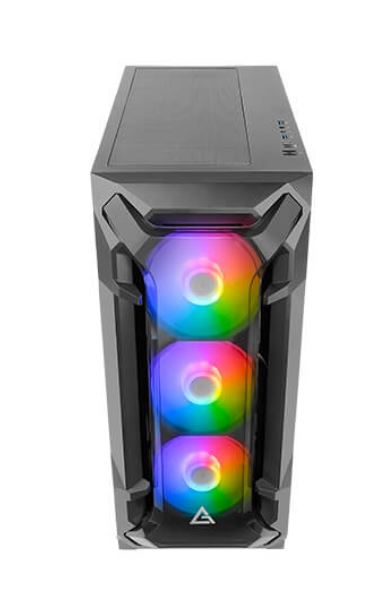 (LS) Antec DF600 FLUX ATX,  5 x120mm Fans Included, 3x ARGB & 2x PWM + Fan Controller, Tempered Glass Side, 2x USB 3.0 High Airflow Thermal Gaming Cas - Image 3