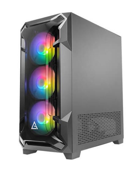 (LS) Antec DF600 FLUX ATX,  5 x120mm Fans Included, 3x ARGB & 2x PWM + Fan Controller, Tempered Glass Side, 2x USB 3.0 High Airflow Thermal Gaming Cas - Image 4