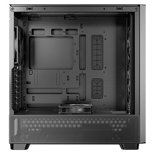 Antec Flux ATX, Black Premium Walnut Trim, 5x Black PWM Performance Fans. Ultra Cooling Design, ARGB Controller, Mid Tower Case - Image 2