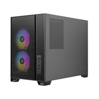 Antec Flux M Micro ATX/ITX, TG side, 5 slots, 2x3.5”,2x2.5”, 6x120mm fans incl ARGB, 360mm rad, GPU≤405mm, CPU≤175mm, USB-C. Compact MicroATX Case - Image 3