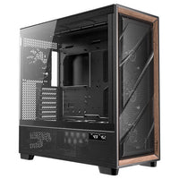Antec FLUX PRO, E-ATX, Premium Walnut, Iunity Temperature Disp. CPU and GPU LED Display, 6x High Performance Fans, ARGB PWN Ctrl, PSU Shift, Case - Image 5