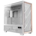 Antec Flux Pro EUV - White, Full Tower, E-ATX/ATX/Micro-ATX/ITX, Tempered Glass, Wood Front, USB-C, 6× PWM Fans, 2Yr Wty - Image 1