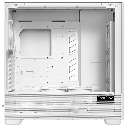 Antec FLUX PRO, E-ATX Premium Birch, Iunity Temperature Display. CPU and GPU LED Display, 6x High Performance Fans, ARGB PWN Ctrl, PSU Shift case