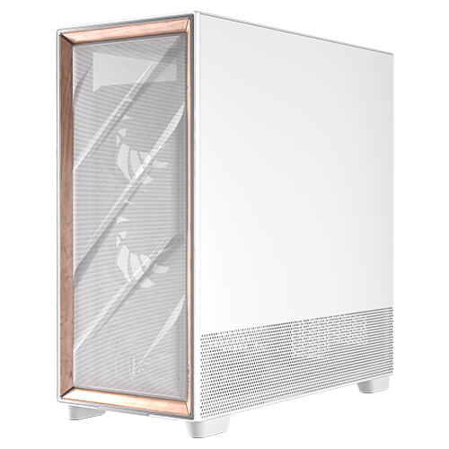 Antec Flux Pro EUV - White, Full Tower, E-ATX/ATX/Micro-ATX/ITX, Tempered Glass, Wood Front, USB-C, 6× PWM Fans, 2Yr Wty - Image 3