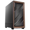 Antec Flux SE - Wallnut, Mid-Tower, E-ATX/Micro-ATX/ITX, F-LUX Airflow, 5xPWM Fans, E-ATX, 420mm Rad, 408mm GPU, USB-C 10Gbps, 2Yr Wty - Image 1
