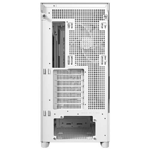 Antec Flux ATX, White Premium Birch Trim, 5x white PWM Performance Fans. Ultra Cooling Design, PWM ARGB Controller w/ MB Sync, Mid Tower Case - Image 3