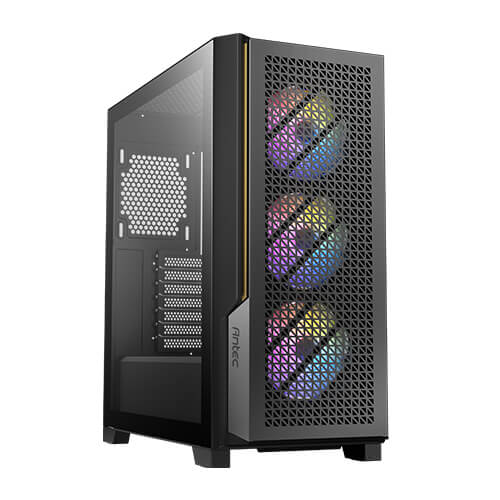 Antec P20C ARGB - Black, Mid Tower, E-ATX/ATX/Micro-ATX/ITX, Tempered Glass, USB-C, 3× ARGB Fans, 360mm Radiator, 2Yr Wty - Image 5