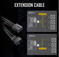 Antec Storm 140mm T3 PWM FDB 3 pack, High Airflow 112 CFM, Air Pressure 2.7, Noise Level 33.69 Woven Cable, PMW Daisy Chain design Fan, 3 Yrs Warranty - Image 4