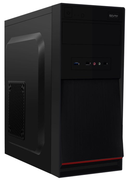Aywun 301 Business & Office mATX with 500w PSU. 1x 5.25", 24PIN ATX, 8PIN EPS, 1x USB3, 2x USB 2.0,  Front HD Audio. 2 Yrs Warranty. (LS)