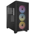 Corsair 3000D RGB AIRFLOW Mid-Tower PC Case - Black, ATX, 360 GPU, 170 CPU cooler, 220 PSU, 3x AR120 RGB, 2x USB-A 3.2 Gen 1 - Image 1