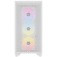 Corsair 3000D RGB AIRFLOW Mid-Tower PC Case - White, ATX, 360 GPU, 170 CPU cooler, 220 PSU, 3x AR120 RGB, 2x USB-A Gen 1 - Image 2
