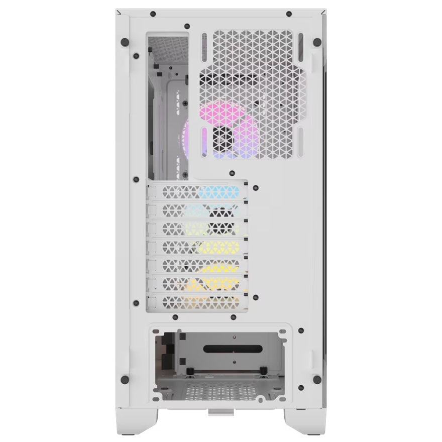 Corsair 3000D RGB AIRFLOW Mid-Tower PC Case - White, ATX, 360 GPU, 170 CPU cooler, 220 PSU, 3x AR120 RGB, 2x USB-A Gen 1 - Image 3