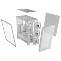 Corsair 3000D RGB AIRFLOW Mid-Tower PC Case - White, ATX, 360 GPU, 170 CPU cooler, 220 PSU, 3x AR120 RGB, 2x USB-A Gen 1 - Image 4