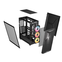 Corsair 3200D RS ARGB Mid-Tower PC Case -Smoke, ATX mATX ITX, TG panel, ARGB fans, 400mm GPU, 165mm CPU, 360mm rad, USB-C, 7 slots, 2x2.5 1x3.5, 2yr w - Image 3