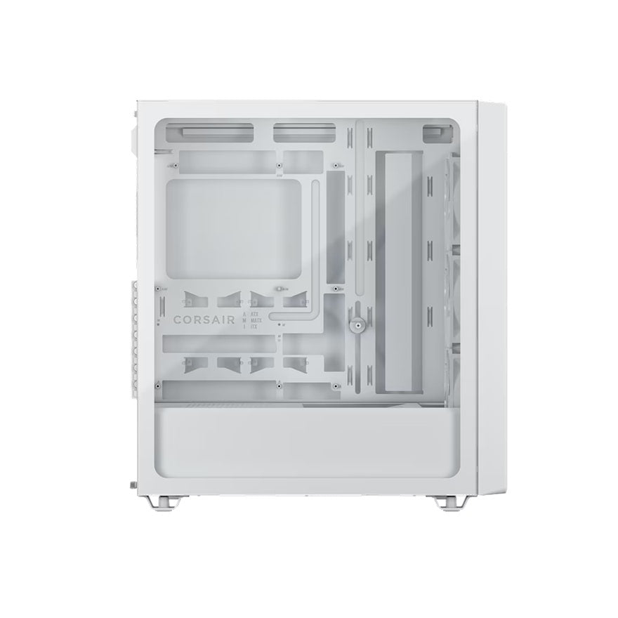 Corsair 3200D RS Mid-Tower PC Case - White, ATX mATX ITX, TG panel, 400mm GPU, 165mm CPU, 360mm rad, USB-C, 7 slots, 2x2.5 1x3.5, 2yr wty, steel TG - Image 2