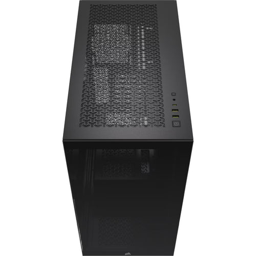 Corsair 3500X Mid-Tower PC Case - Black, Steel, Tempered Glass, ATX/E-ATX, 7 Slots, 425mm GPU, 170mm CPU, 2yr wty - Image 2