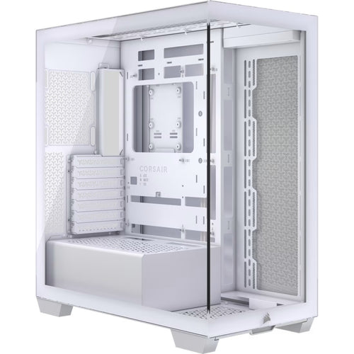 Corsair 3500X Mid-Tower PC Case - White, Steel, Tempered Glass, ATX/E-ATX, 7 Slots, 425mm GPU, 170mm CPU, 2yr wty - Image 1