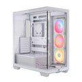 Corsair 3500X LX-R RGB iCUE LINK Mid-Tower PC Case - White, E-ATX, Side 360mm Rad, Glass Panels, USB-C, RS ARGB Fans, 425mm GPU, iCUE LINK Ready - Image 1
