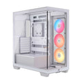 Corsair 3500X RS-R ARGB Mid-Tower PC Case - White, ARGB, ATX/E-ATX, Tempered Glass, 425mm GPU, 170mm CPU, 360mm radiator, USB-C, 2yr wty - Image 1
