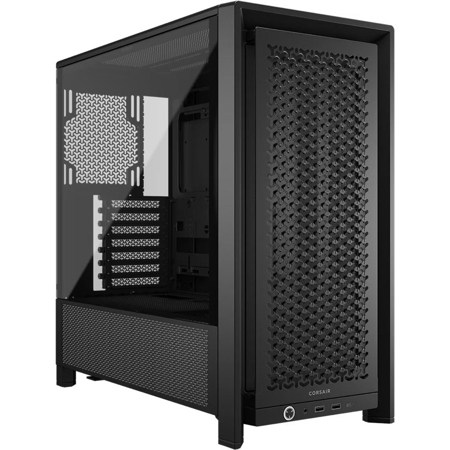 Corsair FRAME 4000D Modular Mid-Tower PC Case - Black, ATX, 430mm GPU, 170mm CPU cooler, 360mm rad, 1x HD Audio, 1x USB-C 3.2 Gen 2 - Image 1