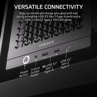 Corsair FRAME 4000D Modular Mid-Tower PC Case - Black, ATX, 430mm GPU, 170mm CPU cooler, 360mm rad, 1x HD Audio, 1x USB-C 3.2 Gen 2 - Image 3