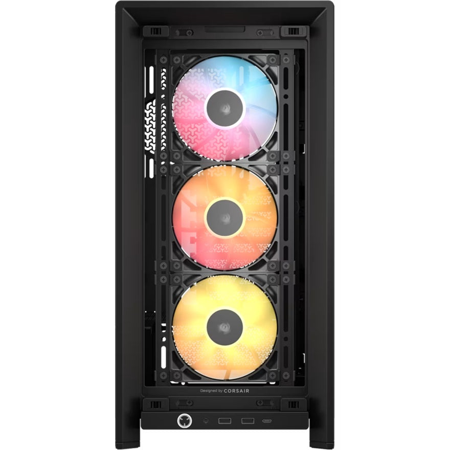 Corsair FRAME 4000D RS ARGB Modular Mid-Tower PC Case - Black, ATX, 430mm GPU, 170mm CPU cooler, 220mm PSU, 360mm rad, 1x USB-C 3.2 Gen2 - Image 2