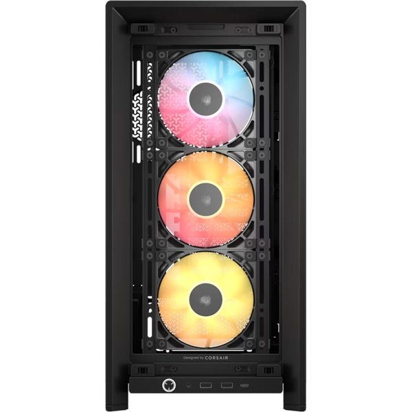 Corsair FRAME 4000D RS ARGB Modular Mid-Tower PC Case - Black, ATX, 430mm GPU, 170mm CPU cooler, 220mm PSU, 360mm rad, 1x USB-C 3.2 Gen2