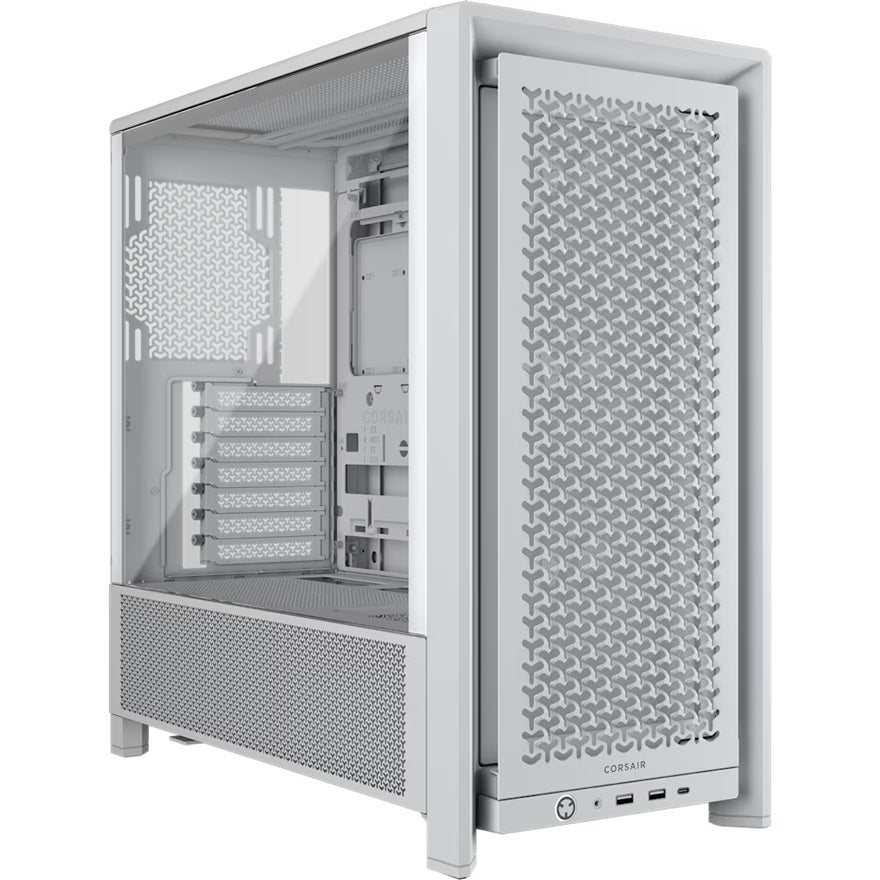 Corsair FRAME 4000D RS Modular Mid-Tower PC Case - White, ATX, 430mm GPU, 170mm CPU cooler, 360mm rad, 1x USB-C 3.2 Gen 2 - Image 1