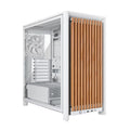 Corsair FRAME 4000D WOOD RS Modular Mid-Tower PC Case - White/Oak, E-ATX ATX mATX ITX, TG wood, 430mm GPU, 170mm CPU, 360mm rad, USB-C, vert GPU - Image 1