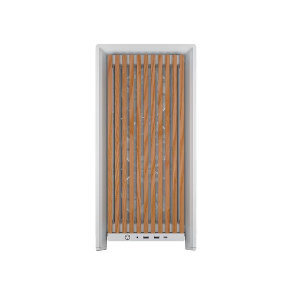 Corsair FRAME 4000D WOOD RS Modular Mid-Tower PC Case - White/Oak, E-ATX ATX mATX ITX, TG wood, 430mm GPU, 170mm CPU, 360mm rad, USB-C, vert GPU