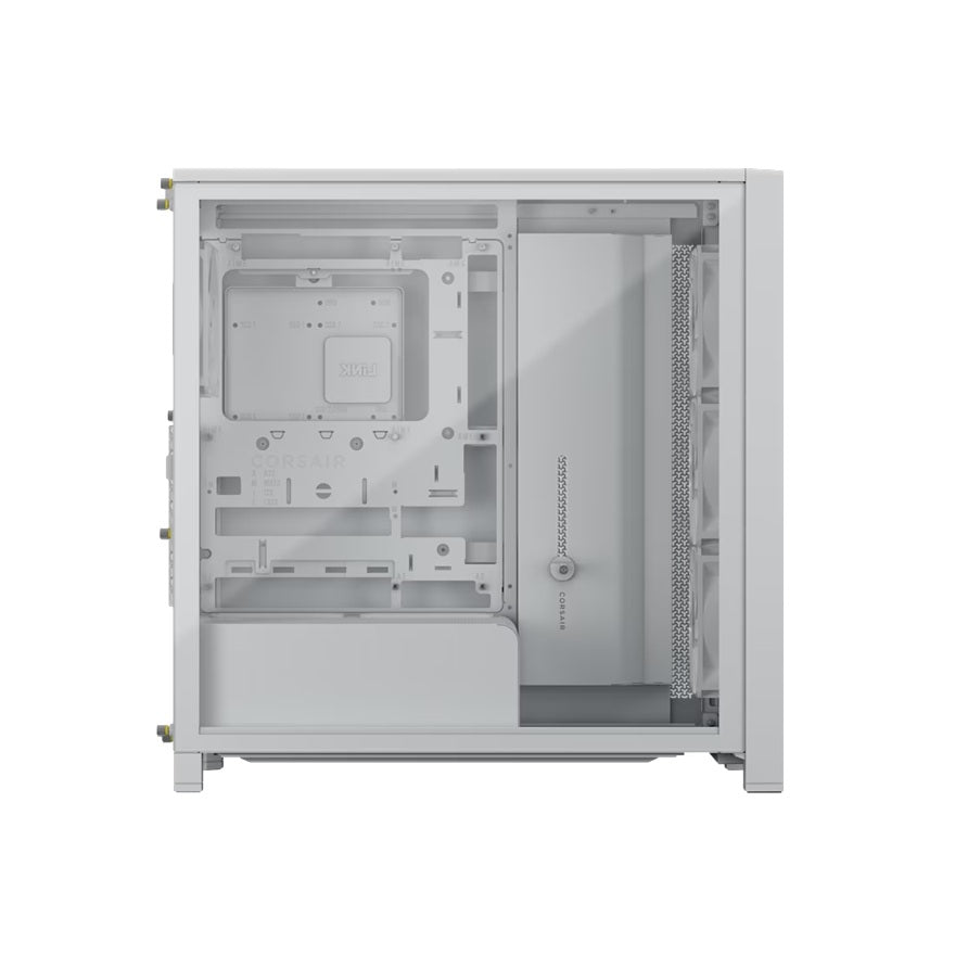 Corsair FRAME 4000D WOOD RS Modular Mid-Tower PC Case - White/Oak, E-ATX ATX mATX ITX, TG wood, 430mm GPU, 170mm CPU, 360mm rad, USB-C, vert GPU - Image 3