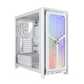 Corsair FRAME 4000X RS Mid-Tower PC Case - White, Mid-Tower ATX/E-ATX Mini-ITX Micro-ATX 430mm GPU 170mm CPU 360mm rad TG USB-C 3x120/2x140 fans - Image 1