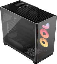 Corsair FRAME 4500X LX-R RGB LINK Panoramic Glass Mid-Tower PC Case Black: up to 460mm GPU, 360mm radiators, rich I/O, and versatile fan/rad mounts - Image 2