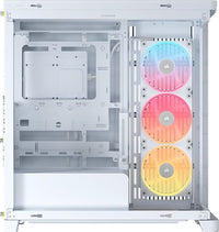 Corsair FRAME 4500X LX-R RGB LINK Panoramic Glass Mid-Tower PC Case White: up to 460mm GPU, 360mm radiators, rich I/O, and versatile fan/rad mounts - Image 3