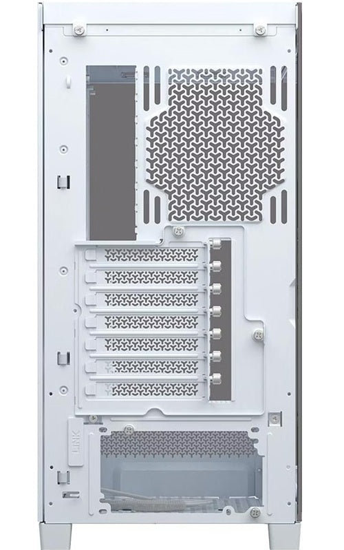 Corsair FRAME 4500X LX-R RGB LINK Panoramic Glass Mid-Tower PC Case White: up to 460mm GPU, 360mm radiators, rich I/O, and versatile fan/rad mounts - Image 4