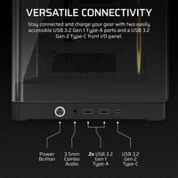 Corsair FRAME 4500X RS-R ARGB Panoramic Glass Mid-Tower PC Case - Black, 478x499x246mm, E-ATX, 460mm GPU, 185mm CPU, USB-C, ARGB, 360mm rad, 11.58kg - Image 4