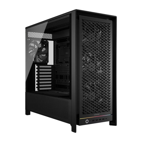 Corsair FRAME 5000D RS HIGH-AIRFLOW MID-TOWER PC CASE - BLACK, ATX, 450mm GPU, 175mm CPU cooler, 360mm rad, 4x RS140, 1x USB-C 3.2 Gen2 - Image 1