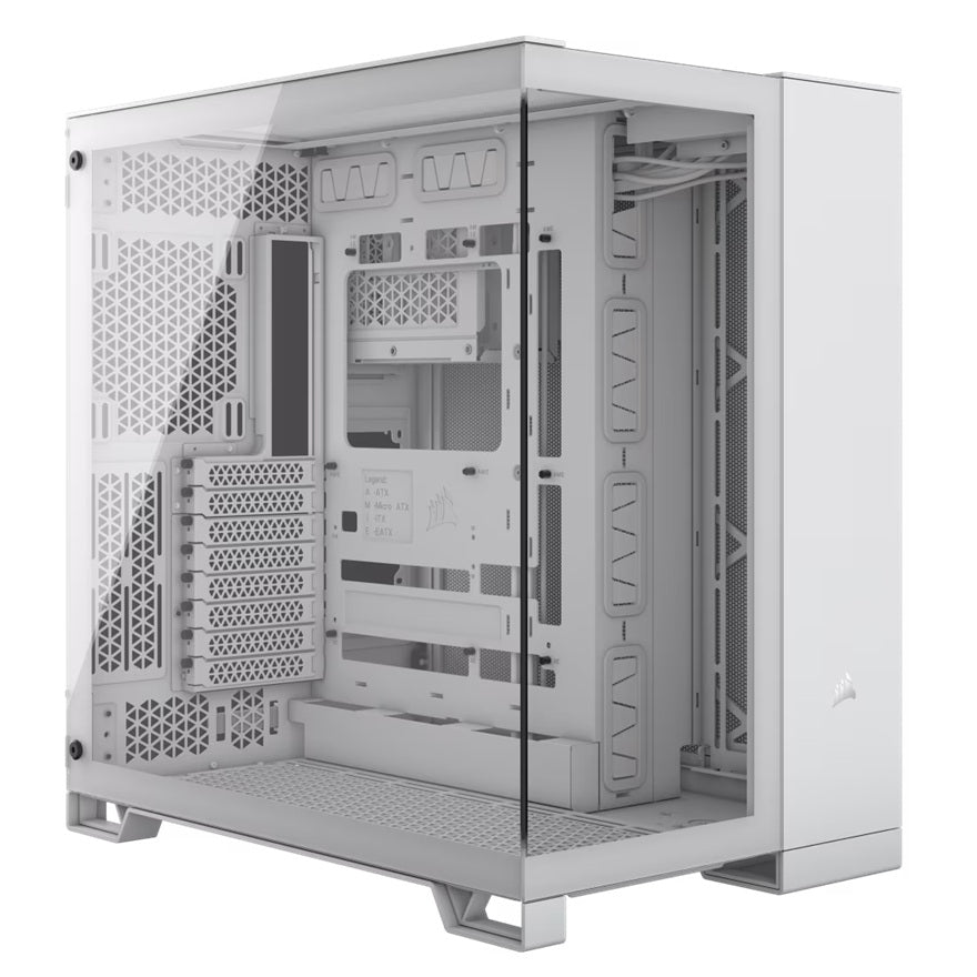 Corsair 6500X Tempered Glass ATX Mid-Tower, Dual Chamber, Cable Management, White Case(LS) - Image 2