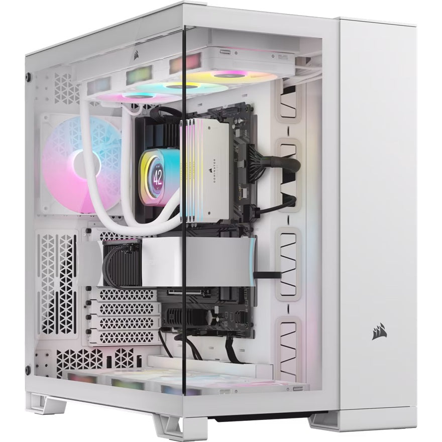 Corsair 6500X Tempered Glass ATX Mid-Tower, Dual Chamber, Cable Management, White Case(LS) - Image 5