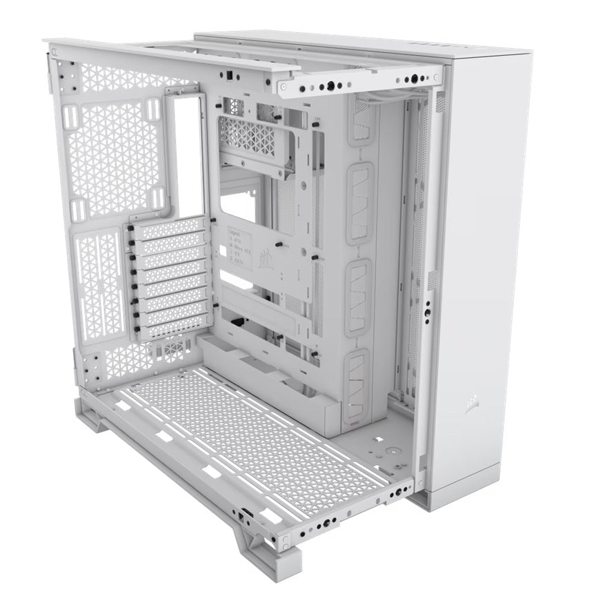 Corsair 6500X Tempered Glass ATX Mid-Tower, Dual Chamber, Cable Management, White Case(LS) - Image 3
