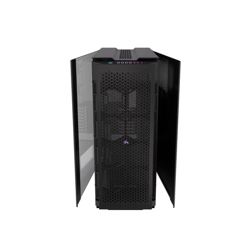 Corsair iCUE LINK 9000D RGB AIRFLOW Super Full-Tower PC Case - Black, 698×307×698mm, GPU 580mm, 6x 2.5", 5x 3.5", rad 480mm, 2x USB-C 180mm CPU Cooler - Image 3