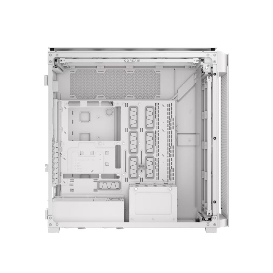 Corsiar 9000D RGB AIRFLOW Super Full-Tower PC Case - WHITE, RGB, Tempered Glass, 580mm GPU, 180mm CPU, up to 480mm radiator, ATX, USB-C, 2yr wty - Image 3