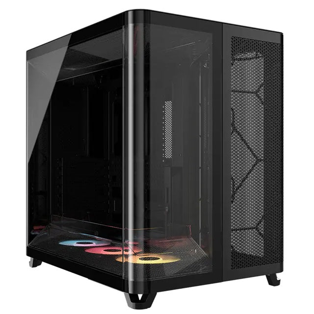 Corsair AIR 5400 RS-R ARGB Mid-Tower ATX Case - Black, Triple-Chamber, 360mm Rad Support, Glass Panels, USB-C, ATX/E-ATX, 2x SSD, 1x HDD - Image 1